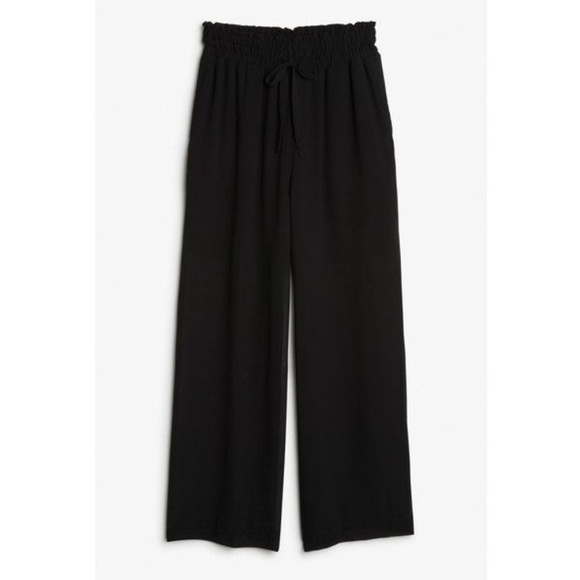 ASOS || MONKI SEMI-SHEER WIDE LEG PANTS - Picture 1 of 4